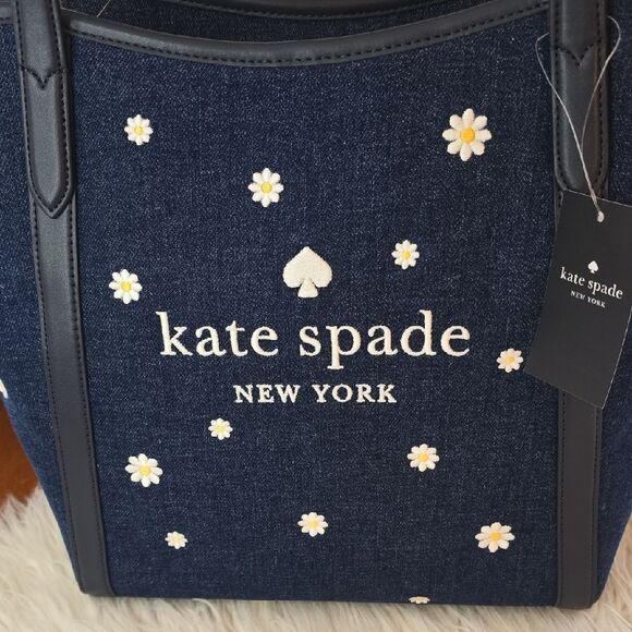 KateโSpade Denim Tote NWT - Picture 7 of 12